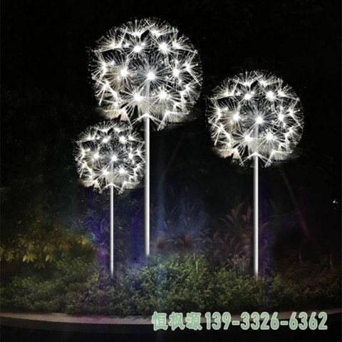 广场蒲公英不锈钢雕塑