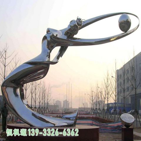 广场仙女不锈钢人物雕塑