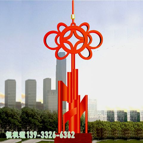 中国结城市不锈钢雕塑