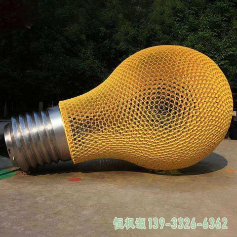 灯泡景观不锈钢艺术雕塑