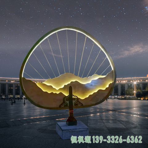 不锈钢城市灯饰雕塑