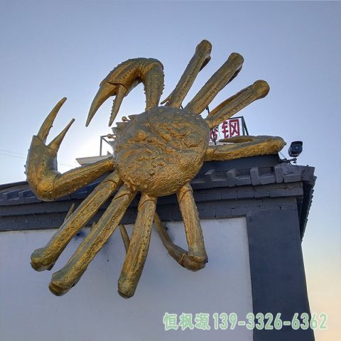 不锈钢城市螃蟹雕塑