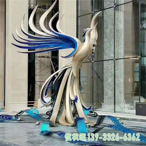 不锈钢都市凤凰雕塑