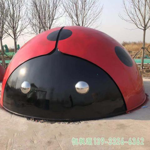 不锈钢七星瓢虫公园雕塑