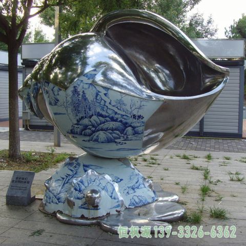 不锈钢广场海螺艺术雕塑