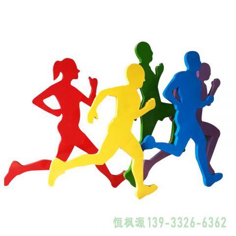 城市跑步不锈钢人物雕塑