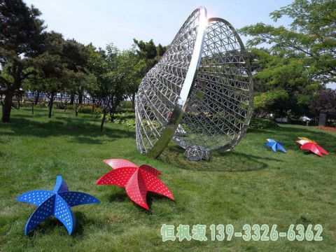 城市海星不锈钢景观雕塑
