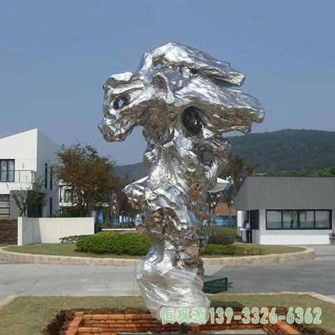 太湖石不锈钢园林雕塑