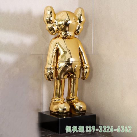 企业机器人不锈钢雕塑