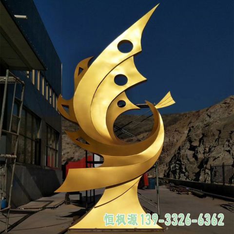 不锈钢凤凰广场动物雕塑