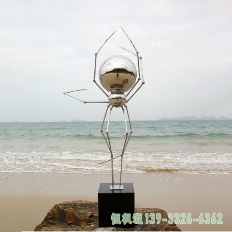 蜘蛛公园不锈钢景观雕塑