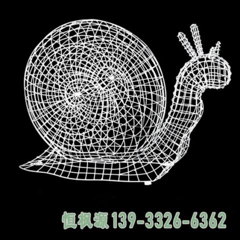 蜗牛小区不锈钢雕塑