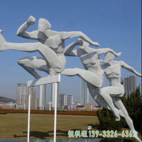 校园雪橇不锈钢雕塑
