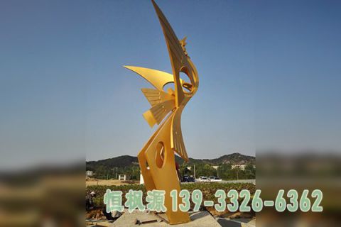 凤凰不锈钢城市艺术雕塑