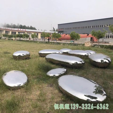 水滴园林不锈钢雕塑