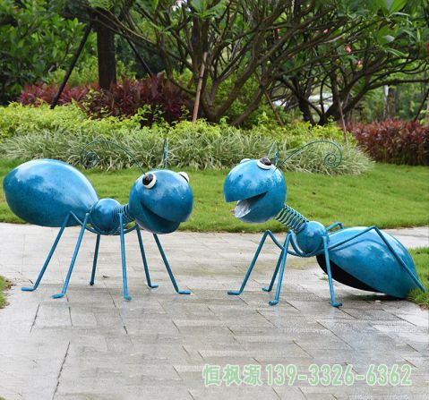蚂蚁不锈钢校园雕塑