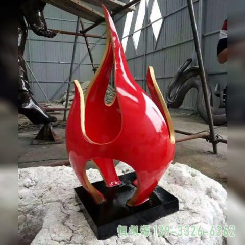 园林不锈钢火龙果艺术雕塑