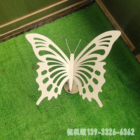 蝴蝶园林不锈钢艺术雕塑