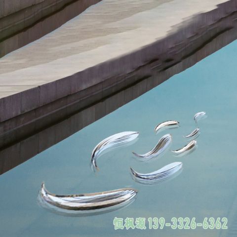 公园不锈钢小鱼雕塑