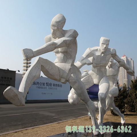 企业足球不锈钢雕塑
