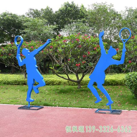 羽毛球不锈钢小区雕塑