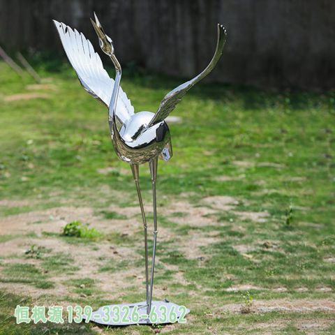 仙鹤企业不锈钢雕塑