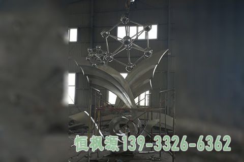 标志园林不锈钢景观雕塑