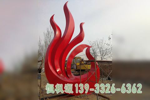 公园抽象不锈钢凤凰雕塑