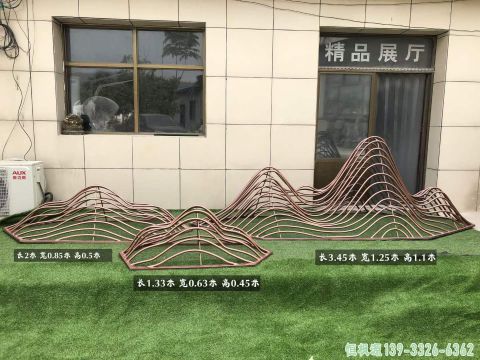 假山小区不锈钢雕塑