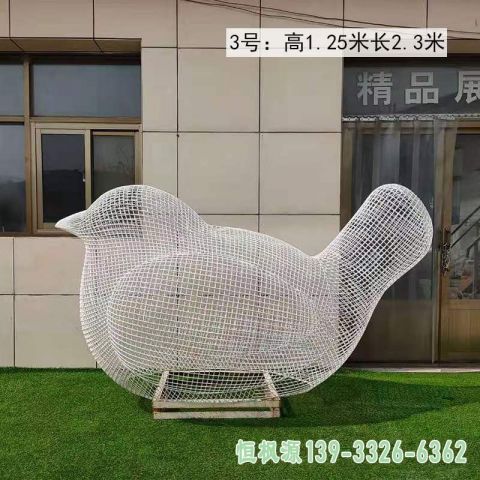 城市镂空鸟不锈钢雕塑