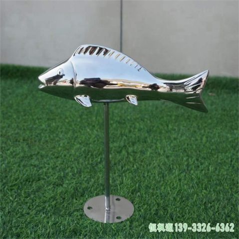校园不锈钢鱼雕塑