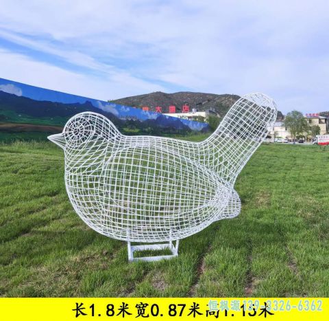 镂空鸟户外不锈钢雕塑