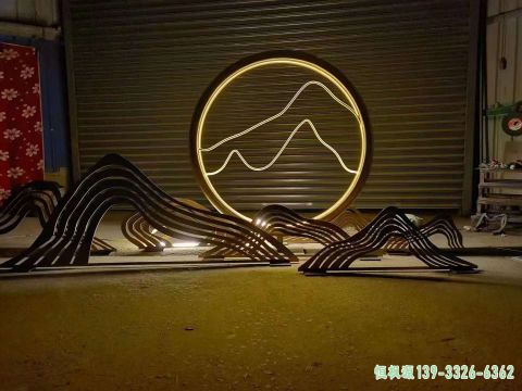 园林假山不锈钢雕塑