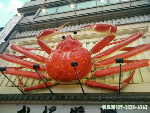 都市螃蟹不锈钢雕塑