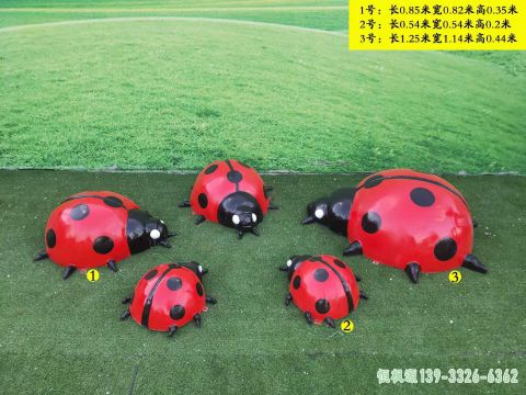 七星瓢虫城市不锈钢雕塑