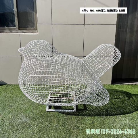 镂空鸟户外不锈钢艺术雕塑
