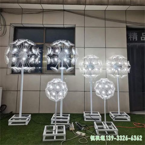 蒲公英校园不锈钢艺术雕塑