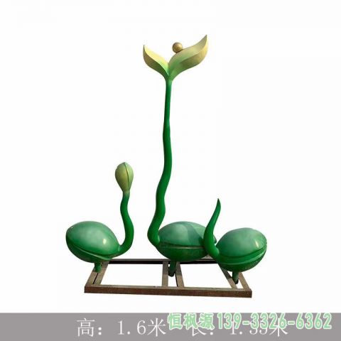 萌芽城市不锈钢雕塑