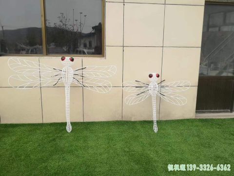 蜻蜓校园不锈钢雕塑
