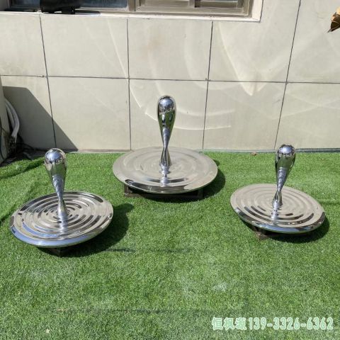水滴广场不锈钢抽象雕塑