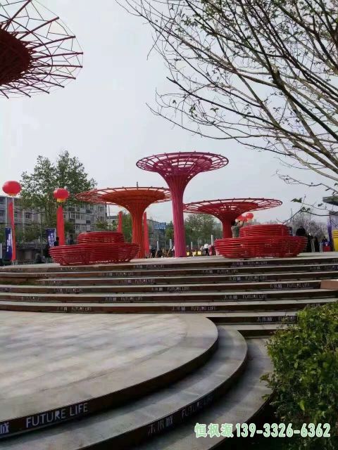 镂空树广场不锈钢艺术雕塑