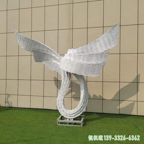 城市翅膀不锈钢艺术雕塑