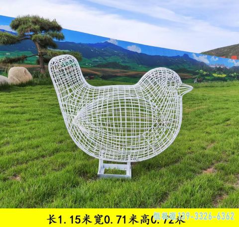 不锈钢镂空鸟户外雕塑