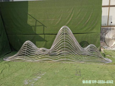 假山城市不锈钢艺术雕塑