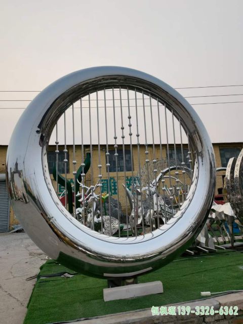大型竖琴广场不锈钢抽象雕塑