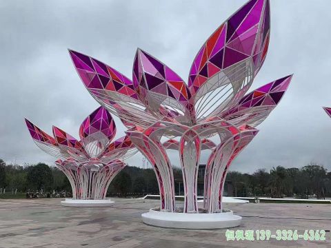 镂空花户外不锈钢艺术雕塑