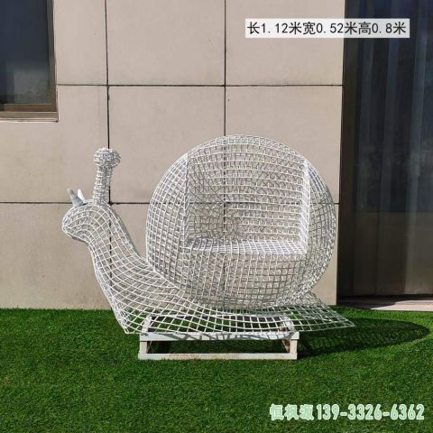 校园蜗牛不锈钢艺术雕塑