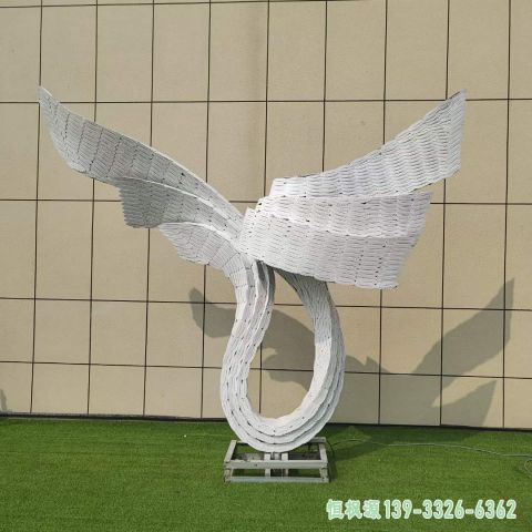 公园翅膀不锈钢艺术雕塑