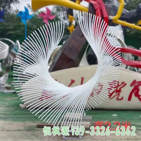 翅膀都市不锈钢艺术雕塑