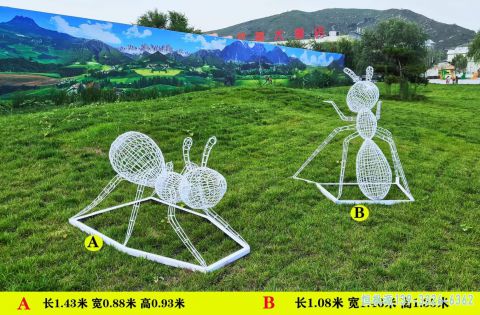 镂空蚂蚁广场不锈钢艺术雕塑